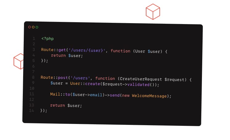 Routing syntax of Laravel framework